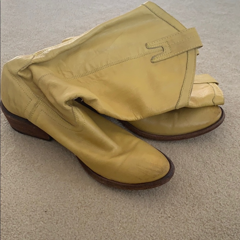 Yellow Frye Boots